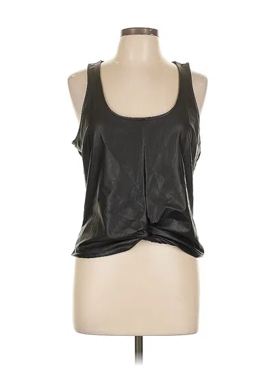 Pre-owned Express Sleeveless Top Black Halter Neckline Tops