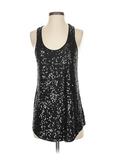 Pre-owned Express Sleeveless Top Black Halter Neckline Tops