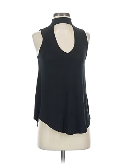 Pre-owned Express Sleeveless Top Black Halter Neckline Tops