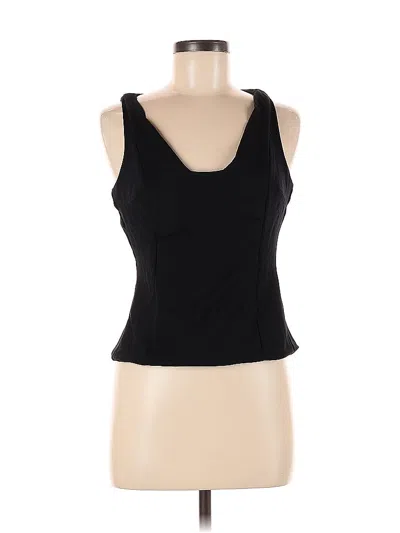 Pre-owned Express Sleeveless Top Black Halter Neckline Tops