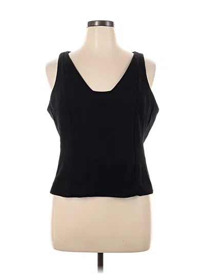 Pre-owned Express Sleeveless Top Black Halter Neckline Tops