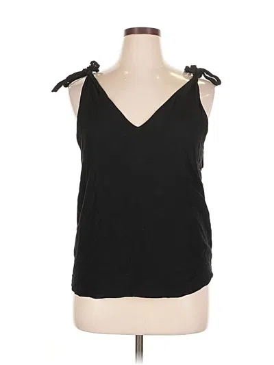 Pre-owned Express Sleeveless Top Black Halter Neckline Tops