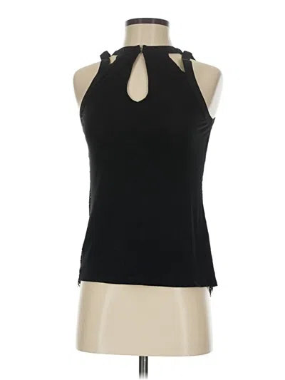 Pre-owned Express Sleeveless Top Black Halter Neckline Tops