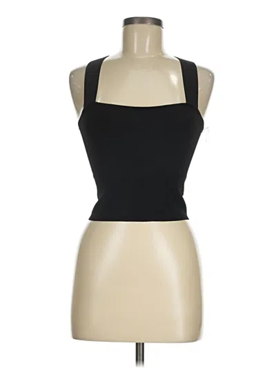 Pre-owned Express Sleeveless Top Black Halter Neckline Tops