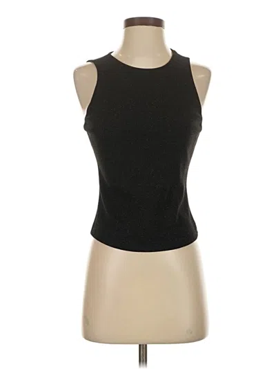 Pre-owned Express Sleeveless Top Black Halter Neckline Tops