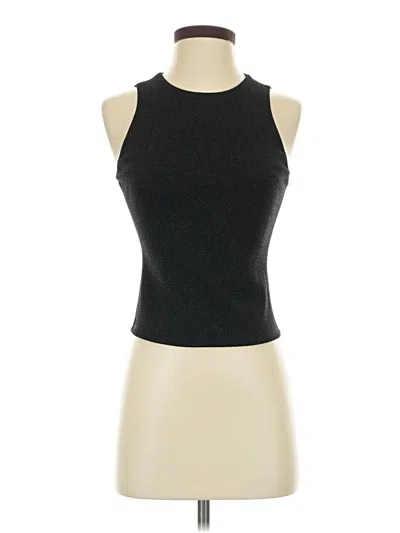 Pre-owned Express Sleeveless Top Black Halter Neckline Tops