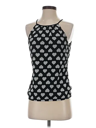 Pre-owned Express Sleeveless Top Black Halter Neckline Tops