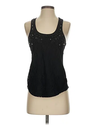 Pre-owned Express Sleeveless Top Black Halter Neckline Tops
