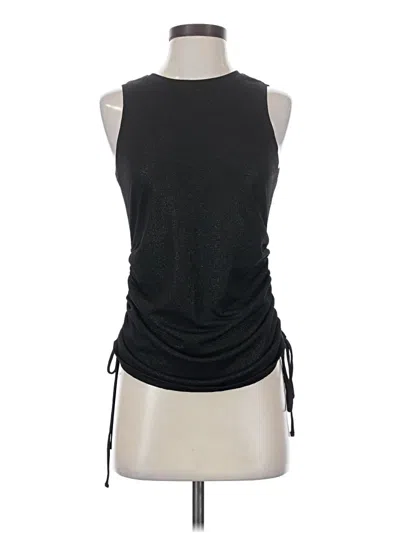 Pre-owned Express Sleeveless Top Black Halter Neckline Tops