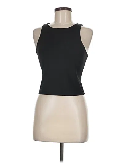 Pre-owned Express Sleeveless Top Black Halter Neckline Tops