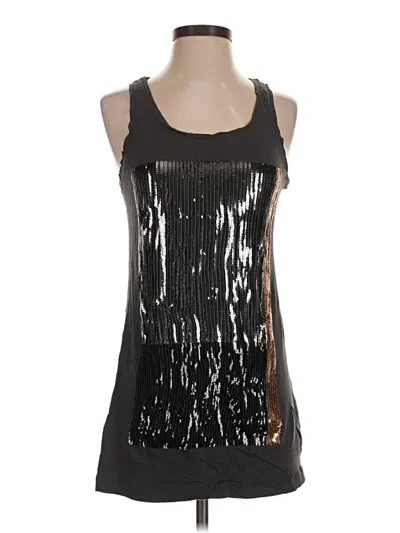 Pre-owned Express Sleeveless Top Black Halter Neckline Tops