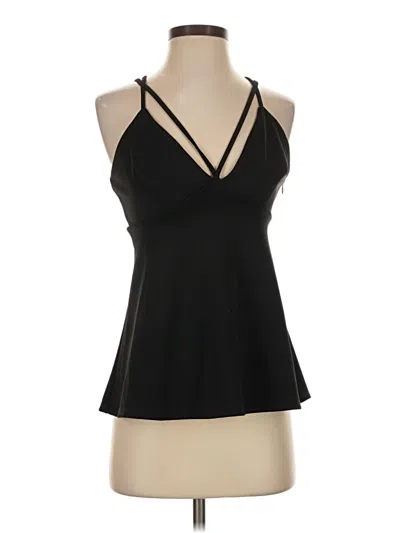 Pre-owned Express Sleeveless Top Black Halter Neckline Tops