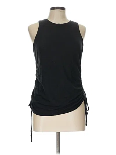 Pre-owned Express Sleeveless Top Black Halter Neckline Tops