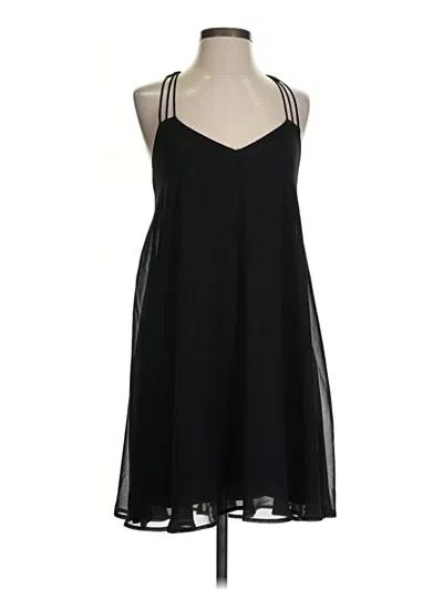 Pre-owned Express Sleeveless Top Black Halter Neckline Tops