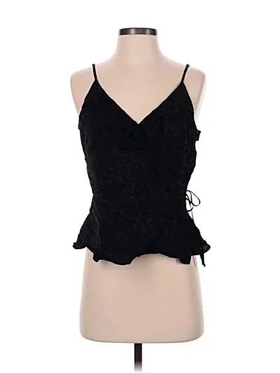 Pre-owned Express Sleeveless Top Black Halter Neckline Tops