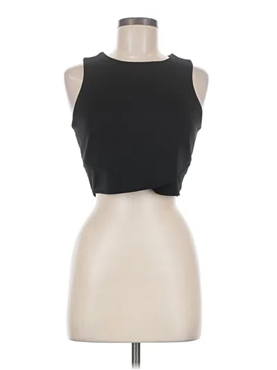Pre-owned Express Sleeveless Top Black Halter Neckline Tops