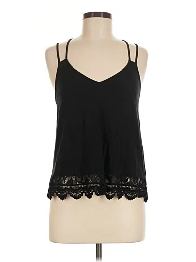 Pre-owned Express Sleeveless Top Black Halter Neckline Tops