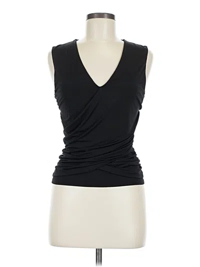 Pre-owned Express Sleeveless Top Black Plunge Neckline Tops
