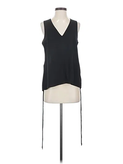 Pre-owned Express Sleeveless Top Black Plunge Neckline Tops