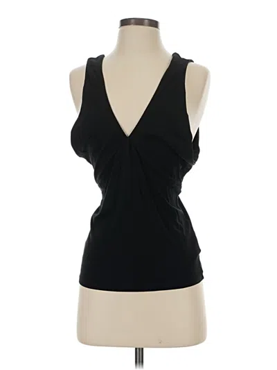 Pre-owned Express Sleeveless Top Black Plunge Neckline Tops