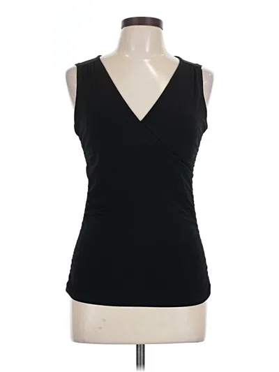 Pre-owned Express Sleeveless Top Black Plunge Neckline Tops