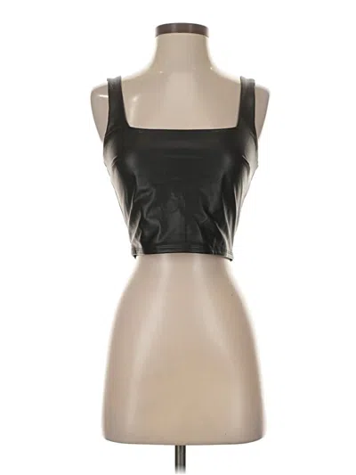 Pre-owned Express Sleeveless Top Black Strapless Neckline Tops