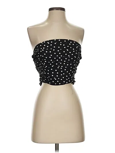Pre-owned Express Sleeveless Top Black Strapless Neckline Tops
