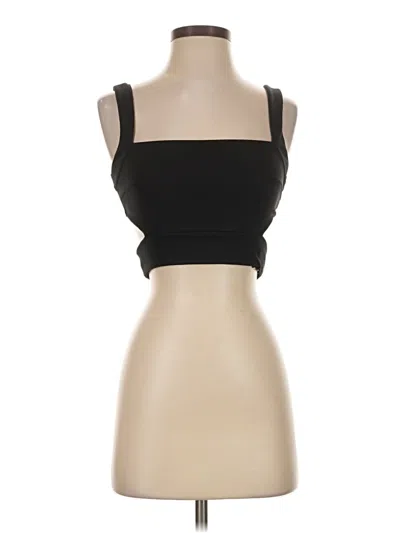 Express Sleeveless Top Black Strapless Neckline Tops