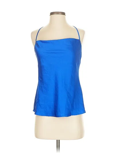 Pre-owned Express Sleeveless Top Blue Halter Neckline Tops