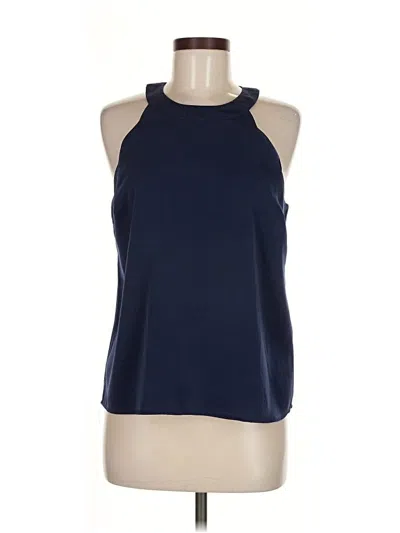 Pre-owned Express Sleeveless Top Blue Halter Neckline Tops