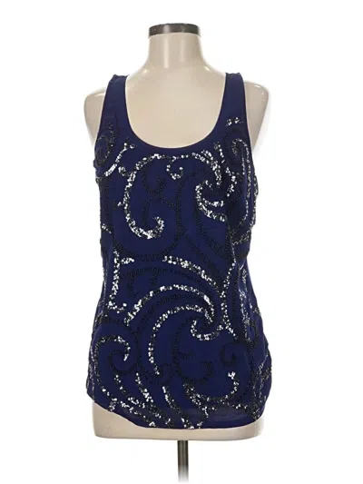 Pre-owned Express Sleeveless Top Blue Halter Neckline Tops
