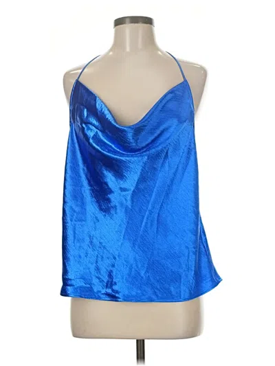 Pre-owned Express Sleeveless Top Blue Halter Neckline Tops