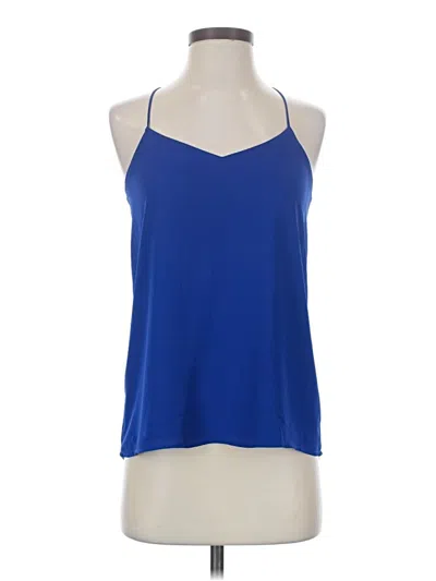 Pre-owned Express Sleeveless Top Blue Halter Neckline Tops