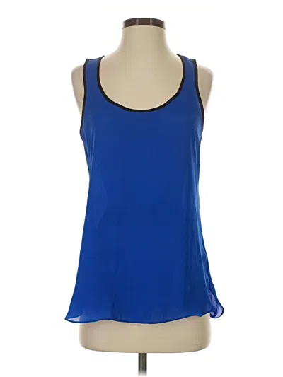 Pre-owned Express Sleeveless Top Blue Halter Neckline Tops