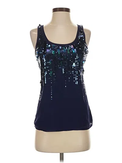 Pre-owned Express Sleeveless Top Blue Scoop Neck Tops