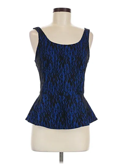 Pre-owned Express Sleeveless Top Blue Sweetheart Neckline Tops