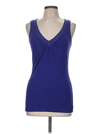 Pre-owned Express Sleeveless Top Blue Sweetheart Neckline Tops
