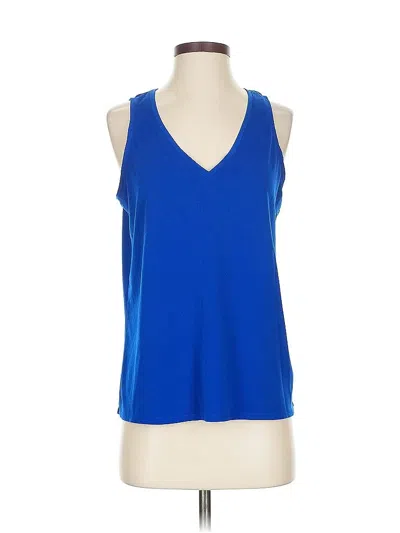 Pre-owned Express Sleeveless Top Blue V Neck Tops