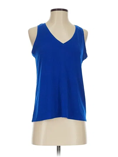 Pre-owned Express Sleeveless Top Blue V-neck Tops