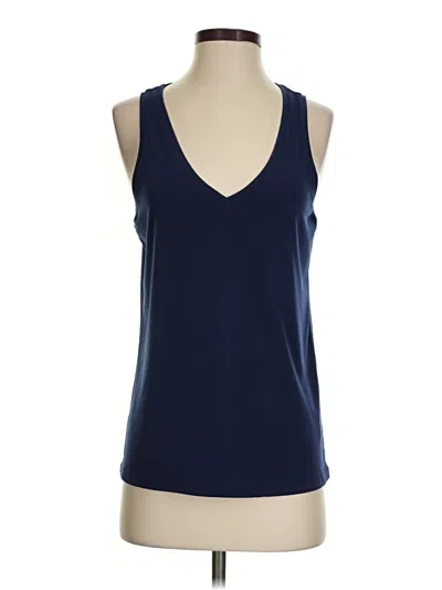 Pre-owned Express Sleeveless Top Blue V-neck Tops
