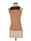 Express Sleeveless Top Brown Halter Neckline Tops In Brown