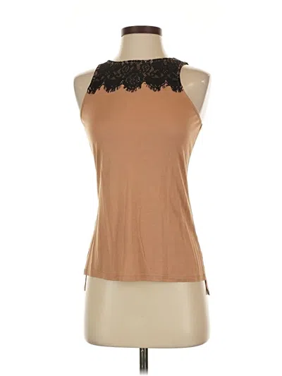 Express Sleeveless Top Brown Halter Neckline Tops