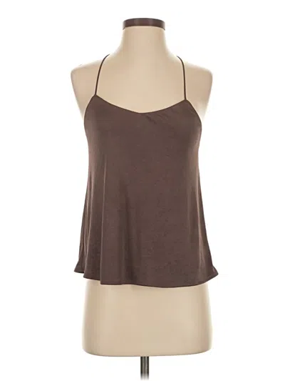 Pre-owned Express Sleeveless Top Brown Halter Neckline Tops