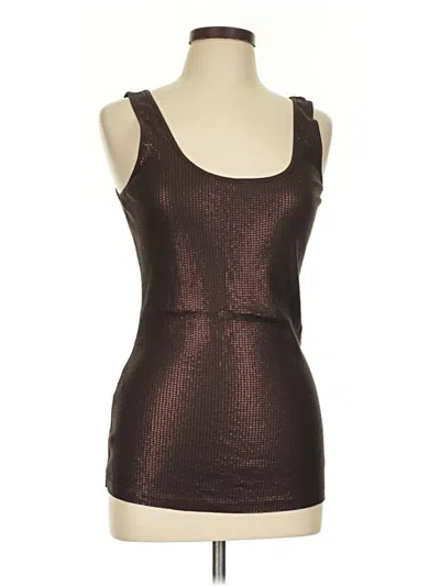 Pre-owned Express Sleeveless Top Brown Scoop Neck Tops