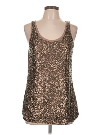Pre-owned Express Sleeveless Top Brown Scoop Neck Tops