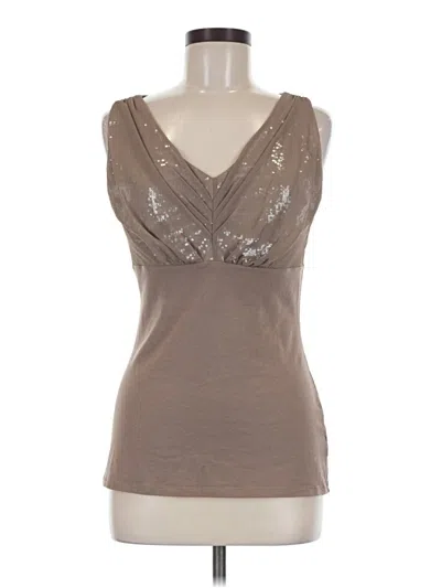 Pre-owned Express Sleeveless Top Brown Sweetheart Neckline Tops