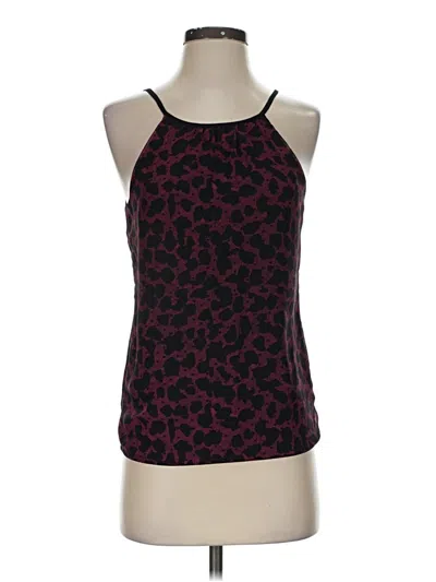 Pre-owned Express Sleeveless Top Burgundy Halter Neckline Tops