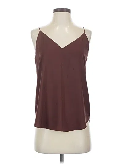 Pre-owned Express Sleeveless Top Burgundy Halter Neckline Tops