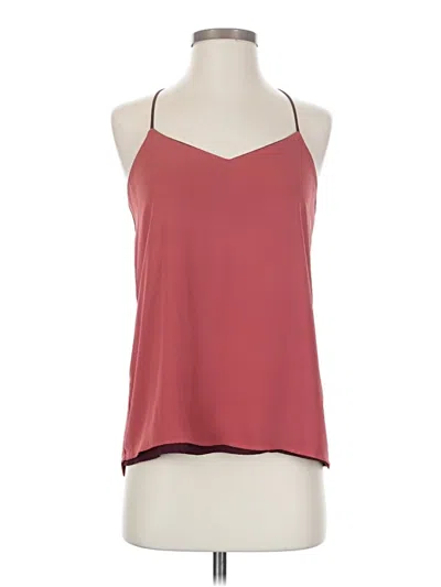 Pre-owned Express Sleeveless Top Burgundy Halter Neckline Tops
