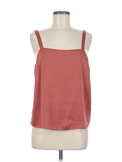 Pre-owned Express Sleeveless Top Burgundy Square Neckline Tops